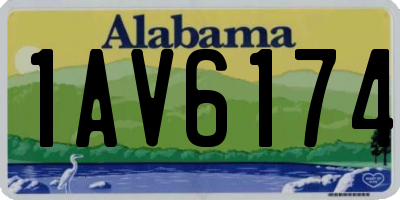AL license plate 1AV6174