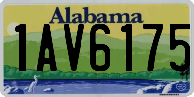 AL license plate 1AV6175