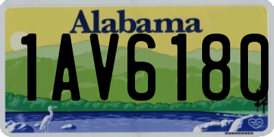 AL license plate 1AV6180