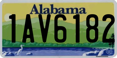 AL license plate 1AV6182