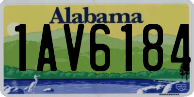 AL license plate 1AV6184