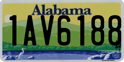 AL license plate 1AV6188
