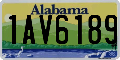 AL license plate 1AV6189