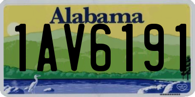 AL license plate 1AV6191
