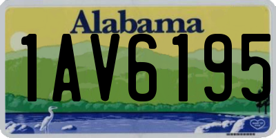 AL license plate 1AV6195