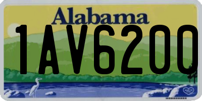 AL license plate 1AV6200