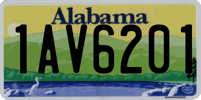 AL license plate 1AV6201