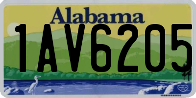AL license plate 1AV6205