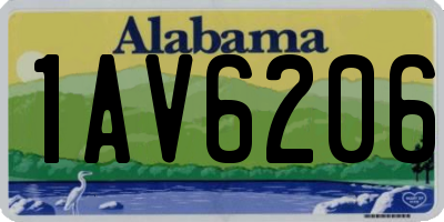 AL license plate 1AV6206