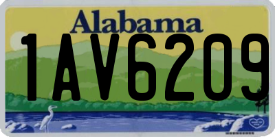 AL license plate 1AV6209