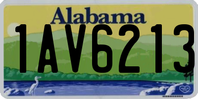 AL license plate 1AV6213