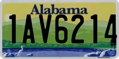 AL license plate 1AV6214
