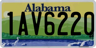 AL license plate 1AV6220