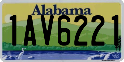 AL license plate 1AV6221