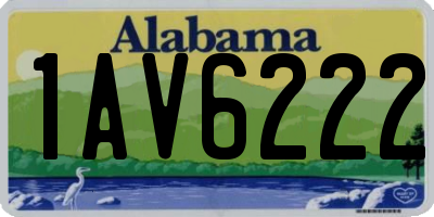 AL license plate 1AV6222