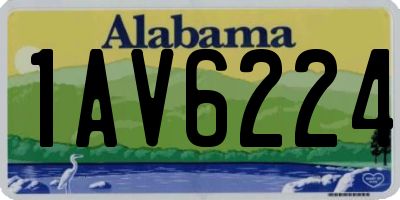 AL license plate 1AV6224