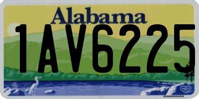 AL license plate 1AV6225