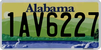 AL license plate 1AV6227