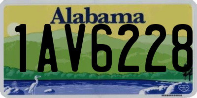 AL license plate 1AV6228