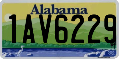 AL license plate 1AV6229