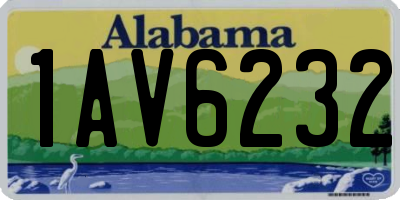 AL license plate 1AV6232