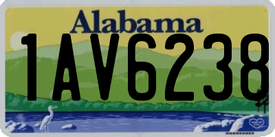 AL license plate 1AV6238