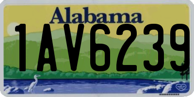 AL license plate 1AV6239
