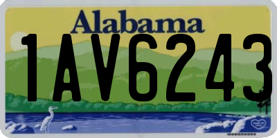 AL license plate 1AV6243