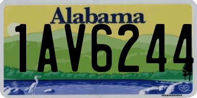 AL license plate 1AV6244