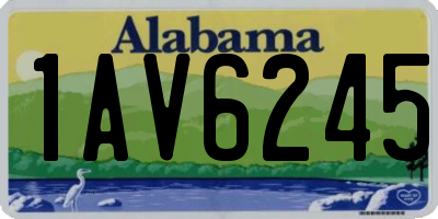 AL license plate 1AV6245