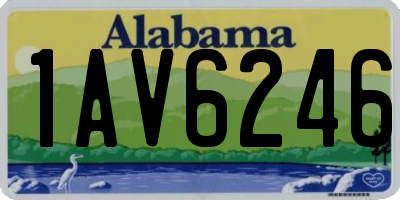 AL license plate 1AV6246