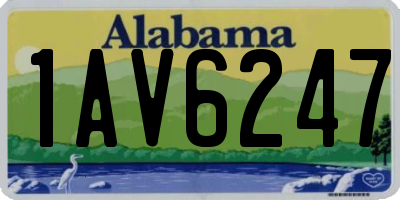 AL license plate 1AV6247