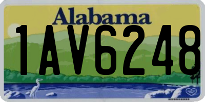 AL license plate 1AV6248