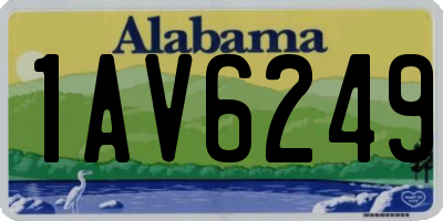 AL license plate 1AV6249