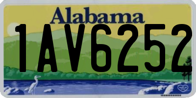 AL license plate 1AV6252
