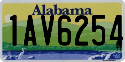 AL license plate 1AV6254