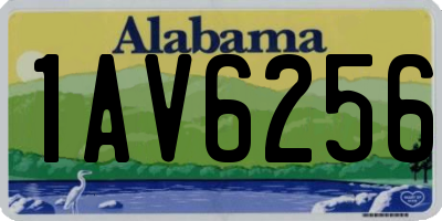 AL license plate 1AV6256