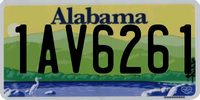 AL license plate 1AV6261