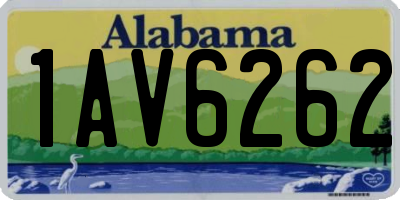 AL license plate 1AV6262