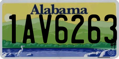 AL license plate 1AV6263