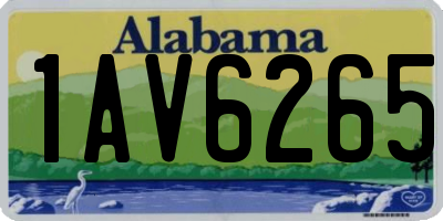 AL license plate 1AV6265