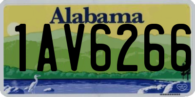 AL license plate 1AV6266