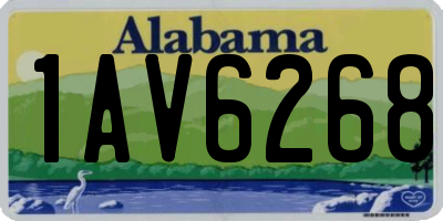AL license plate 1AV6268