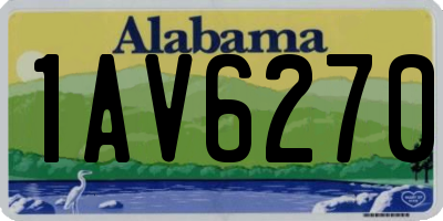 AL license plate 1AV6270
