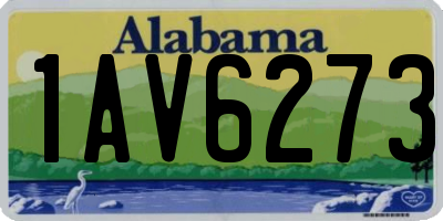 AL license plate 1AV6273