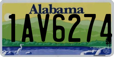 AL license plate 1AV6274