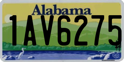 AL license plate 1AV6275