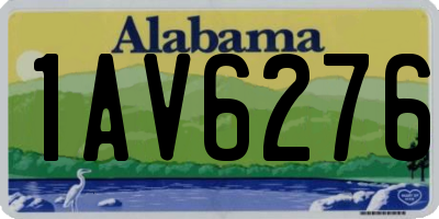 AL license plate 1AV6276
