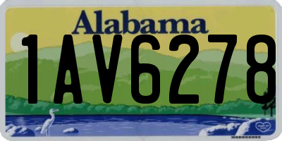 AL license plate 1AV6278