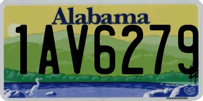 AL license plate 1AV6279